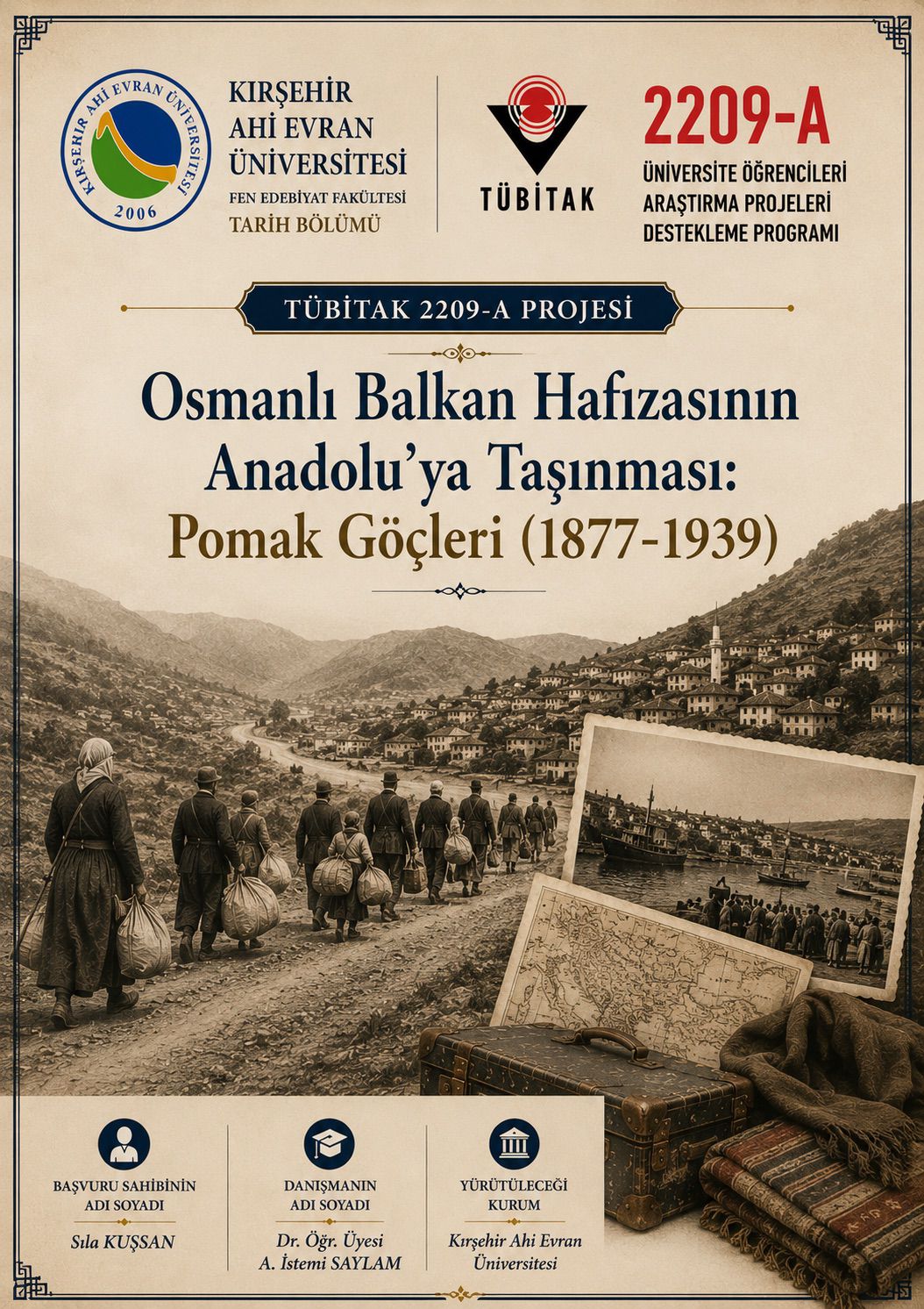 Tarih Bölümü Öğrencilerimizden TÜBİTAK 2209-A Başarısı